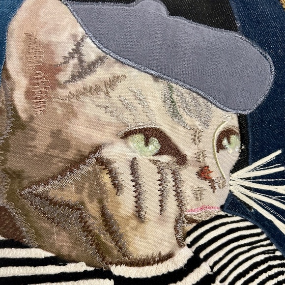 MacKenzie-Childs Pablo Picatsso Cat Throw Pillow - Picture 2 of 11